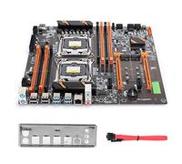 Restokki Carte mère de Bureau Carte mère de Bureau à Double Prise 2011-3 Broches DDR4 pour simulateur de Jeu d'ordinateur Studio E5CPU