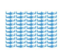 Restokki Clips de Support des Plantes, Clips d'entraîner à Tige réglable pour Les légumes Gérer l'espacement des Barres Cultiver Le Flux d'air léger 50 Packs (Bleu)