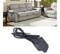 Restokki Double Station de Charge USB 5V, canapé encastré, panneau de câblage USB, prise de courant, pour la maison