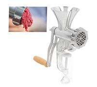 Restokki Hachoir à Viande Manuel Manivelle Acier Inoxydable pour Saucisses | Praticable Sans Source d’Alimentation Électrique, cet Outil de Cuisine Permet de Préparer Facilement Vos Viandes Hachées