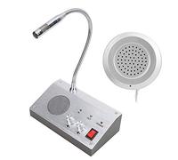 Restokki Interphone de guichet de fenêtre à Double Sens Interphone d'interphone de guichet de guichet de Banque/Bureau/Magasin/Station sans Bruit 110-240V(Moi)