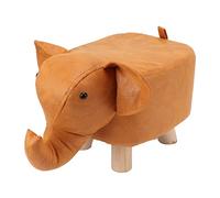 Restokki Joli Tabouret rembourré en Forme d'éléphant avec Une Belle Apparence (Orange)