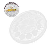Restokki Moule rond en forme de lune, pendentif, plateau en Silicone, moule de rangement, moulage artisanal Vintage, ornement pour les amateurs de bricolage