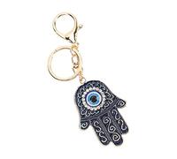 Restokki Porte-clés mauvais œil, porte-clés turc mauvais œil Hamsa main, porte-clés or bénédiction chanceuse pour crochets de sac à main décoration de la maison