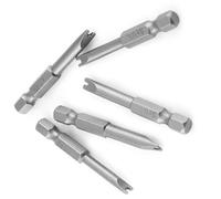 Restokki S2 Ensemble de tournevis magnétique en forme de U en acier allié pour perceuses électriques et manuelles Mécanique, 5 tailles 1/4 pouce Hex Shank