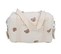 Restokki Sac de Rangement Multifonction pour Poussette, Sac à Langer réutilisable avec Broderie à Fermeture éclair pour Les Mamans voyageant en Toute tranquillité et commodité (Bear Bag)