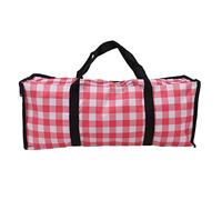 Restokki Sacs de Rangement Transparents à Fermeture éclair, Grande capacité, Organisateur de vêtements Amovibles, Film PVC, Sac de Rangement pour CD, Casquette à visière, (Rouge)