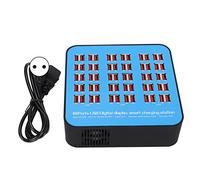 Restokki Station Charge USB 60 Ports Bureau Voyage Chargeur Rapide 100-240V | Station de charge compacte 300 W. elle alimente simultanément plusieurs appareils pour bureau ou déplacement voyageur