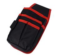 Restokki Tool Waist Bag Heavy Duty Oxford Cloth Tool Pouch Electrician Technician Electrical Maintenance Work (Red)