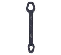 Restokki Universal Self Tightening Universal Wrench 8-22mm High Hardness Double Ended Wrench Applicable for Construction Home Improvement (black)