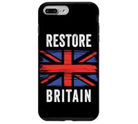 Restore Britain - Flag UK Conservative Graphic (Black) Coque pour iPhone 7 Plus/8 Plus