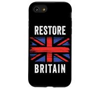 Restore Britain - Flag UK Conservative Graphic (Black) Coque pour iPhone SE (2020) / 7/8
