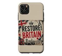 Restore Britain - Flag UK Conservative Graphic Grunge Coque pour iPhone 11 Pro Max