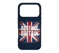 Restore Britain - Flag UK Conservative Graphic Grunge Coque pour iPhone 17 Pro