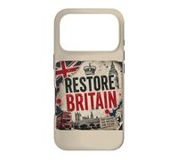 Restore Britain - Flag UK Conservative Graphic Grunge Coque pour iPhone 17 Pro