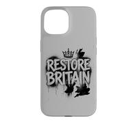 Restore Britain - Graffiti Flag UK Conservative Grunge Coque pour iPhone 15