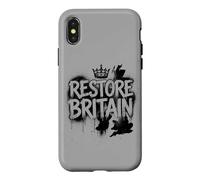 Restore Britain - Graffiti Flag UK Conservative Grunge Coque pour iPhone X/XS