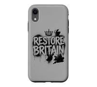 Restore Britain - Graffiti Flag UK Conservative Grunge Coque pour iPhone XR