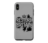 Restore Britain - Graffiti Flag UK Conservative Grunge Coque pour iPhone XS Max