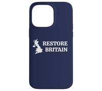 Restore Britain - UK Patriot Conservative Graphic (Navy) Coque pour iPhone 14 Pro Max