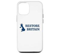 Restore Britain - UK Patriot Conservative Graphic (White) Coque pour iPhone 12/12 Pro