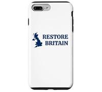 Restore Britain - UK Patriot Conservative Graphic (White) Coque pour iPhone 7 Plus/8 Plus