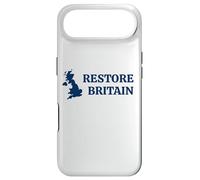 Restore Britain - UK Patriot Conservative Graphic (White) Coque pour iPhone Air