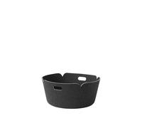 Muuto Panier de rangement Restore. rond black melange (noir)