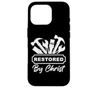 Restored by Christ - Christian Men's Faith Gospel Tools Coque pour iPhone 16 Pro