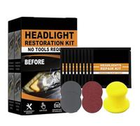 Restowipes Headlight Restoration Kit, Kit de réparation de phares, Polish Phare Voiture, Lingettes nettoyantes pour phares, kit de Polissage de phares de Voiture pour polir Les phares ternes et usés