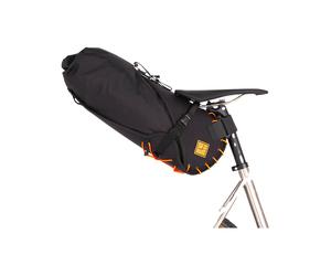 Restrap - Sacoche de selle - Saddle Bag Orange 14L + Dry Bag - Noir Noir