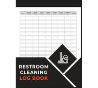 Restroom Cleaning Log Book: Bathroom Cleaning Checklist For Home, Office, Cafes, Hotels, Restaurants & Other Businesses.