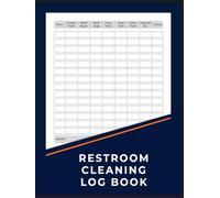 Restroom Cleaning Log Book: Bathroom Cleaning Checklist For Home, Office, Cafes, Hotels, Restaurants & Other Businesses.
