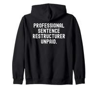 restructeur de Peine Professionnel Non rémunéré Sarcastique Sweat à Capuche