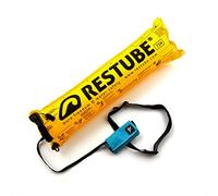 RESTUBE Active Bouée de Sécurité Gonflable pour Nage en Eau Libre - Flotteur Adulte et Enfant - Bouée Tractée à Gonflage Automatique avec Sifflet