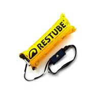 Restube Bouée de natation Beach - Bouée de sécurité avec sifflet pour la | Gonflable pour adultes et enfants, ultra léger, compact, avec sifflet d'urgence, idéal pour les eaux libres