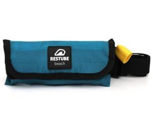 RESTUBE Bouée de natation Beach CO2 - Pour une sensation de sécurité dans l'eau - Bouée de sauvetage amovible - Bouée de natation pour adultes et enfants à partir de 10 ans - Bouée pour SUP, natation