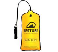 Restube Bouée de natation classique - Aide à la natation gonflable de 12,5 kg pour l'eau libre, le triathlon, le SUP et la natation sauvage - Flotteur jaune de signalisation léger pour la visibilité