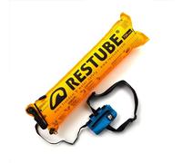 RESTUBE Extreme Bouée de Sécurité Gonflable Conditions Difficiles - Flotteur pour Nage en Eau Libre - Mécanisme de Gonflage Automatique avec Sifflet