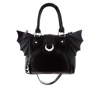 Restyle Sac à main gothique avec aile de chauve-souris croissant de lune, Noir, Taille unique