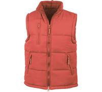 Result Bodywarmer / Gilet matelassé pour hommes, déperlant, coupe-vent BC936 (3XL) (Rouge)