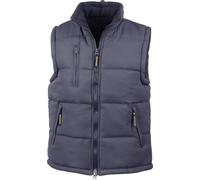 Result Bodywarmer / Gilet matelassé pour hommes, déperlant, coupe-vent FK587 (3XL) (Bleu marine)