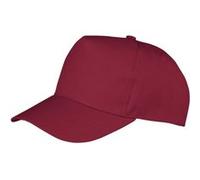 Result Boston 65/35 - Casquette en polycoton - Enfant (Taille unique) (Bordeaux) - UTRW5158 Bordeaux G