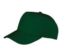Result Boston 65/35 - Casquette en polycoton - Enfant (Taille unique) (Vert bouteille) - UTRW5158 Vert Bouteille G