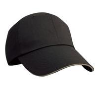 Result - Casquette à rebord en contraste - Adulte unisexe (Taille unique) (Noir/Beige) - UTPC2299 Noir/Beige