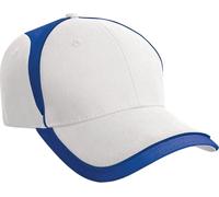 Result - Casquette "National" PC7045 (taille unique) (Blanc/bleu roi)