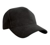 Result - Casquette style pro 100% coton - Adulte unisexe (Taille unique) (Noir) - UTBC965 Noir, Noir G