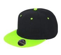 Result Core Bronx - Casquette - Adulte unisexe (Taille unique) (Noir/Vert citron) - UTBC3045 Noir/Vert Citron