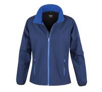 Result Core femme imprimé softshell veste r231f - dames manteau polaire d'hiver