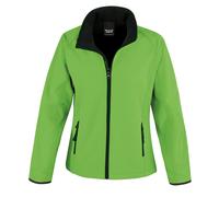 Result Core femme imprimé softshell veste r231f - dames manteau polaire d'hiver